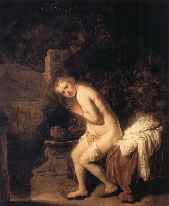 REMBRANDT Harmenszoon van Rijn Susanna Bathing oil painting image